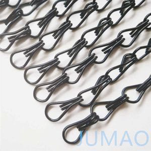Декоративные черные металлические цепные ссылки занавески летящий экран Внешний