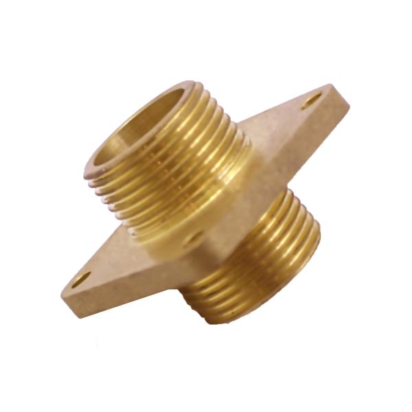 50mm Hot Forged Parts Flange Brass Connector Drilling Grinding Processing