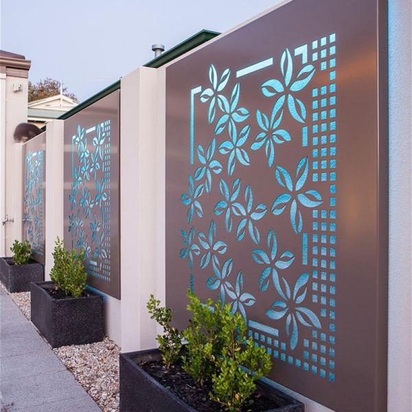 Эстетика Алюминиевый лист ограждение экрана конфиденциальность порошок покрытый