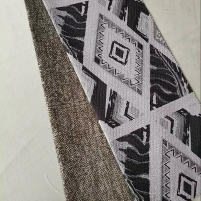 Floral Print Luxury Sofa Fabric Breathable With Stripe Style
