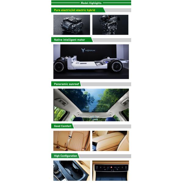 2024 Coche eléctrico de alta velocidad con NEDC 475/605KM Motor 1.5T L4 5 Puertas 7 asientos con motor de carga rápida Híbrido óleo-eléctrico