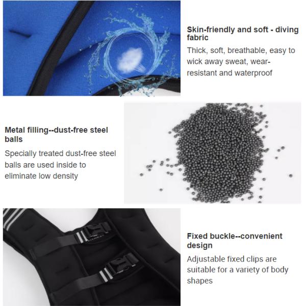 Comfortable Adjustable Heria Weight Vest Wear Resistant Boxing Training Vest