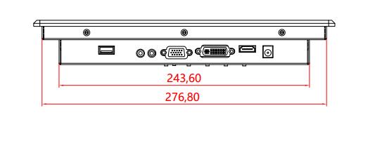 10.4 Inch Capacitive Touchscreen Monitor USB TFT Wall Mounted LCD Panel