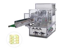 Máquina de embalagem automática da caixa do tecido facial do de alta capacidade para a linha completa