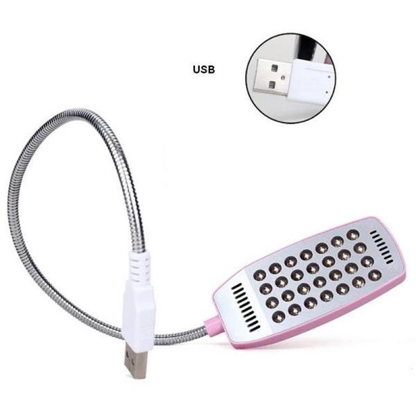 Iron LED Laptop Mini Flexible USB Lamp Light for Adjustable Gooseneck in Reading Room
