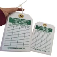 Etiqueta plástica do registro de inspeção do fechamento do PVC do OSHA 1910,145