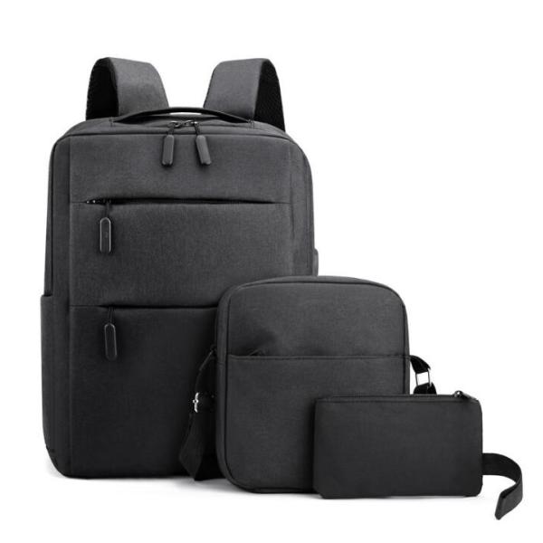 ODM Polyester Men'S Backpack Sets Waterproof Navy Blue Laptop Backpack