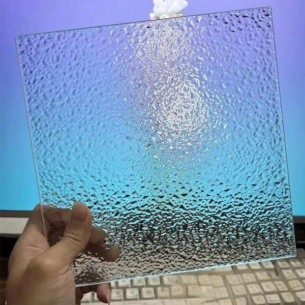 Impact Resistant Building Decorative Patterned Glass Panel Showcase Stylish Certified Application