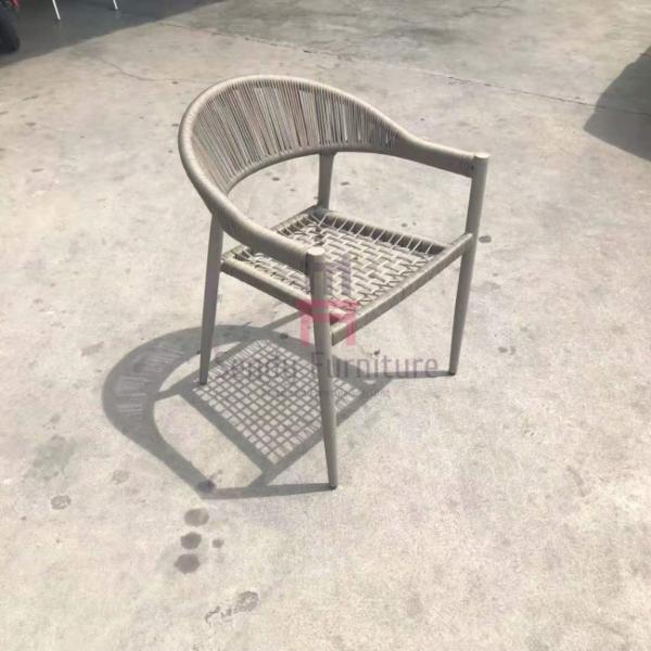 сила стула сада ротанга PE 0.43cbm алюминиевая покрывая на открытом воздухе мебель