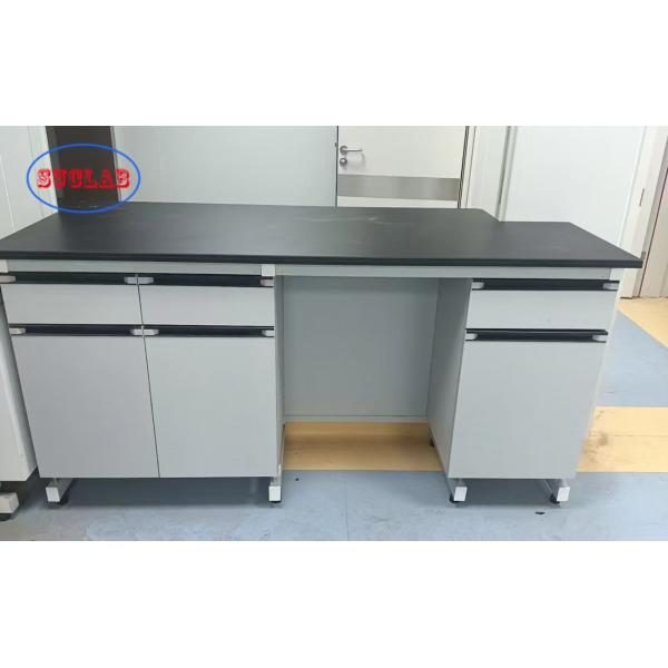Custom Chemistry Laboratory Bench with Epoxy Resin  Countertops and Customizable Dimension L*1500/750 W *800 /850mm H