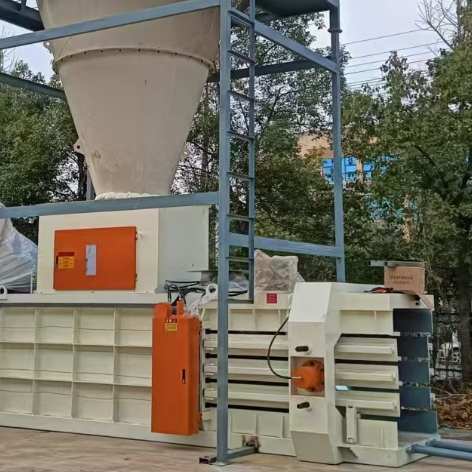 High Efficiency Waste Paper Baling Press Machine PLC Control 22MPA