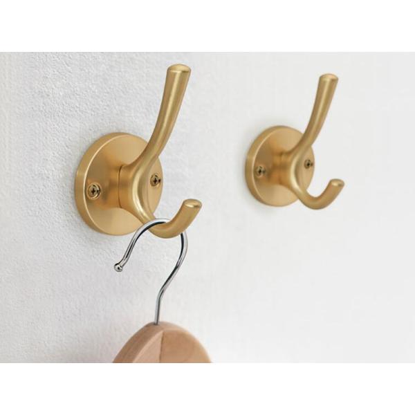 Simle Modern Cap Holder Brushed Brass Bag Holder Zinc Cloth Hook  Bathroom Hardware Fittings