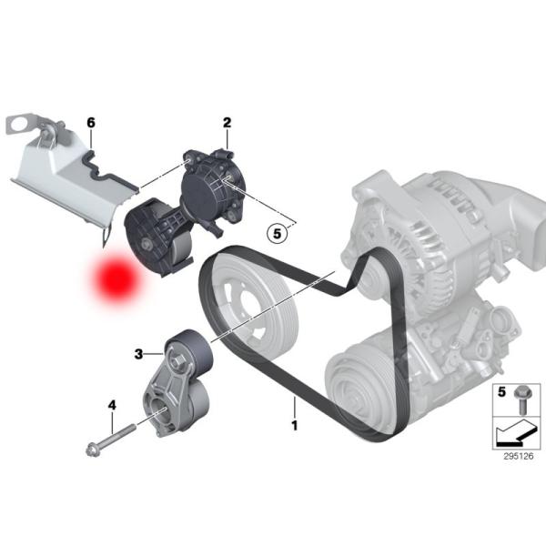 11287598832 03648889 Belt Tensioner For BMW 1 CITROEN BERLINGO MULTISPACE