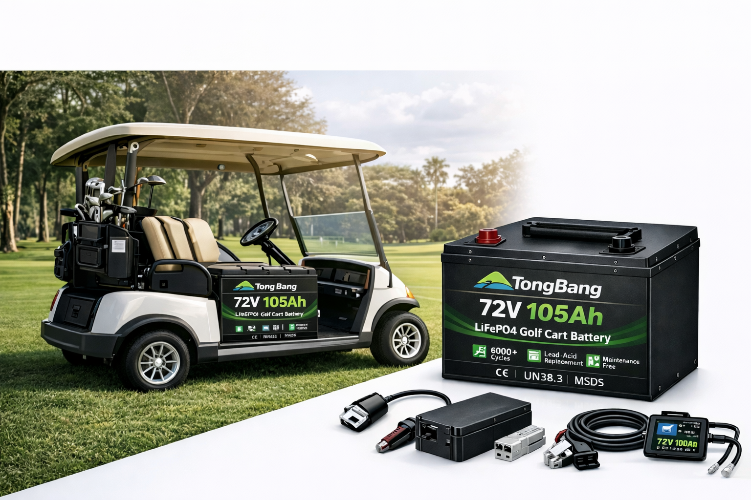 72V 105Ah Golf Cart Lithium Battery