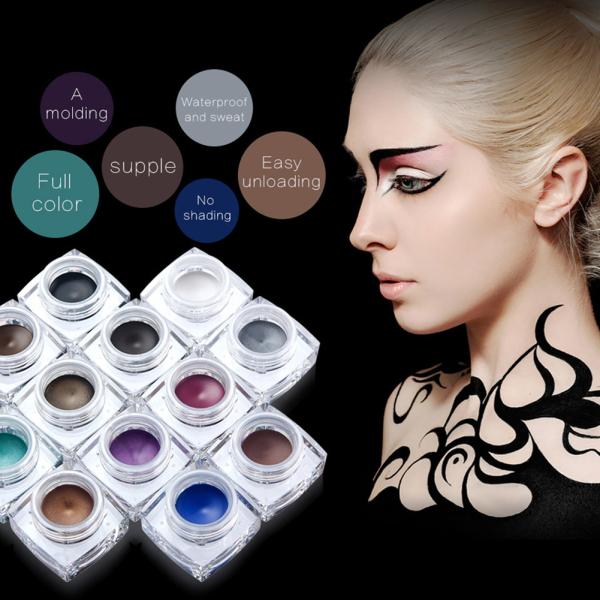 Облегченный водоустойчивый карандаш для глаз геля, минеральный красивый макияж карандаша для глаз