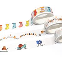 Colorful DIY Scrapbook Japanese Washi Paper Custom Waterproof Masking Washi Tape