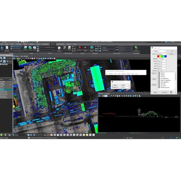 Приложение Smart City UAV LiDAR System Geosun GS-130X 3D-съемка и картографирование Датчик Hesai XT32