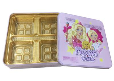 Boîte de bidon de Mooncake de catégorie comestible de conception de Barbie