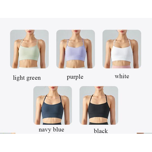 Nylon T Back Sports Underwear Bra Shockproof Women Fitness`Bra