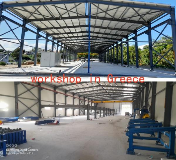 H Type Steel Structure Constructions Commercial Office Buildings