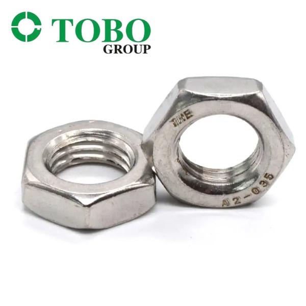 DIN439 Stainless Steel 316L 304L Chamfered Hex Head Thin Nut Jam Nut