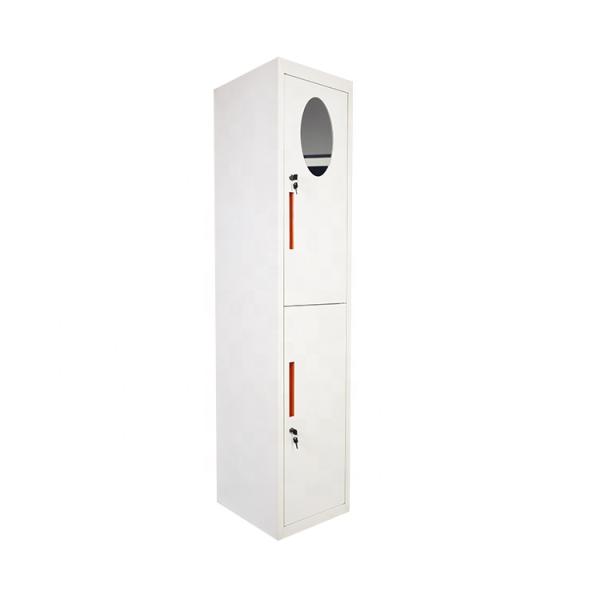 2 Door Steel Storage Locker School Wardrobe Modern Colorful Clothes Customized