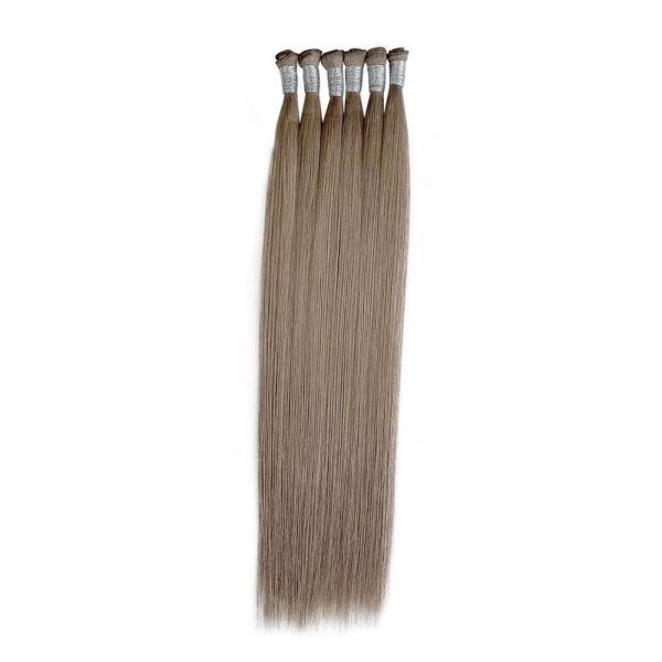 European 100% Natural Hair Weft Extensions Handtied Invisible Double Aligned Genius