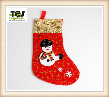 non-woven big size christmas sock decoration/OEM O ODM