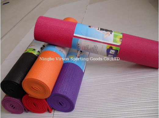 4mm PVC popular yoga mats with lable