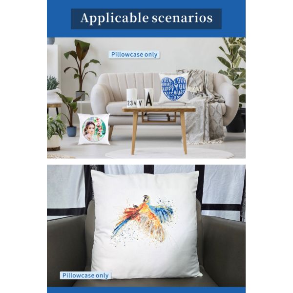 USA Warehouse Shipping 100% Polyester Short Plush Printed Pure White Pillow Case Custom Sublimation Printable Blank Pillow Case