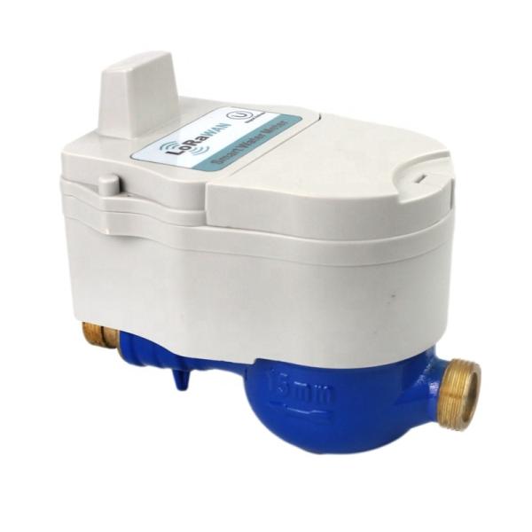 Wireless Remote Water Meter Reading Post Paid Brass Body Water Meter with Valve Lorawan