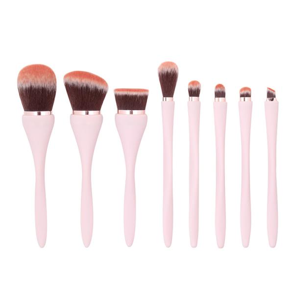 Compact Plastic Handle UV coating Mini Makeup Brush Set 14.5mm