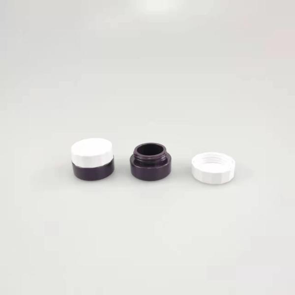 50g Round Plastic Cream Jar 50ml Double Wall Thick Black PP Plastic Jar for Cosmetics