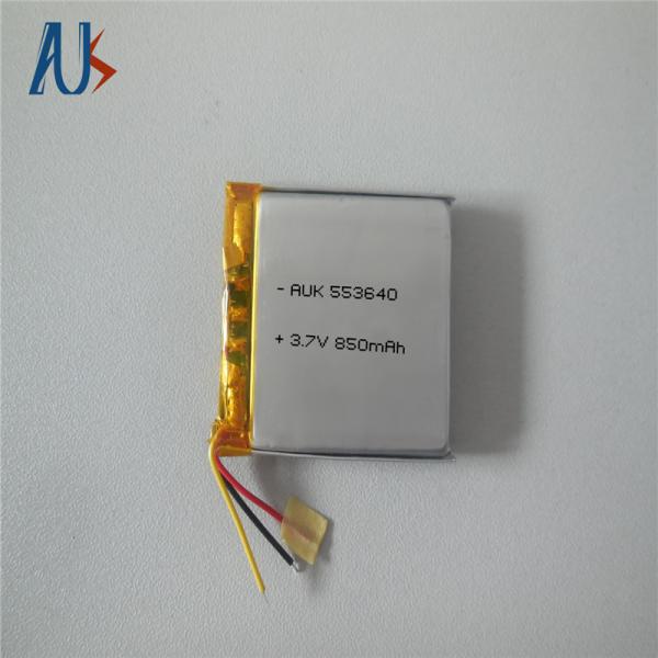 Светильники 3.7В 850mAh Липо аккумулятор 553640 Встроенная защитная схема MSDS