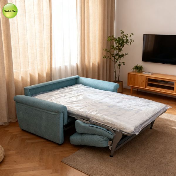 Modern Linen fabric foldable sofa bed with mattress Living Room Sofa Convertible Sleeping Folding Sofa Bed For Saving-Space