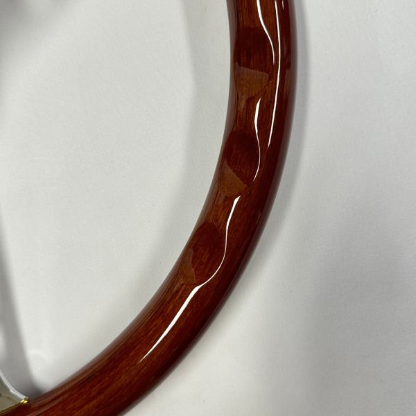 Classic Premium Mahogany Walnut Wood Grain Steering Wheel 15 Inch