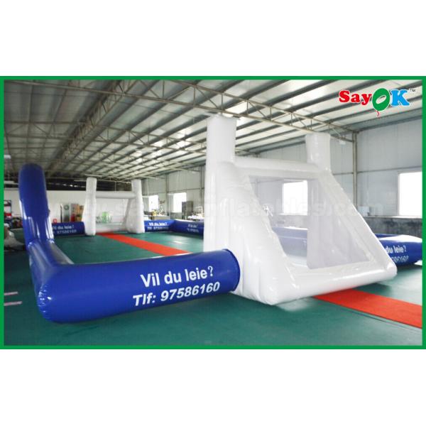 O futebol impermeável inflável do PVC do jogo de futebol deu forma ao campo inflável da associação para o padrão exterior do CE