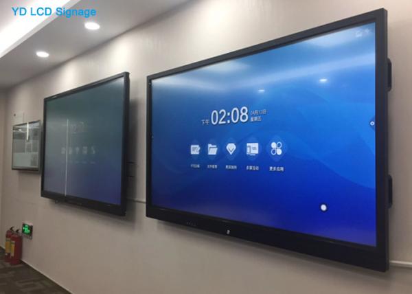 Do LCD tevê ultra fina interativa lisa da polegada 4K Smart do quiosque 55 do tela táctil largamente