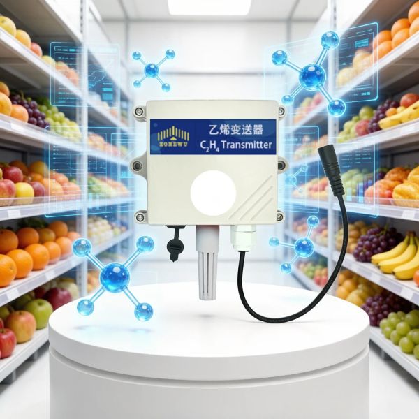 Industrial Ethylene Gas Sensor RS485 Real Time Ppm Level Detection for Crop Ripening Monitoring and Cold Chain Management