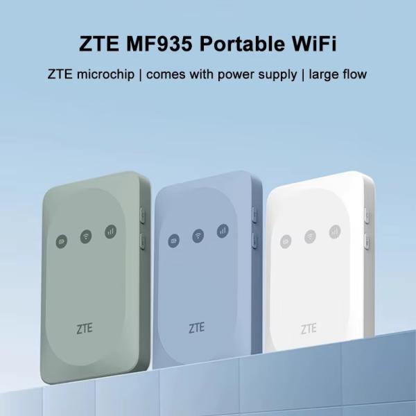 Router WiFi de bolsillo ZTE MF935 desbloqueado 150Mbps Router 4G LTE Módem portátil Punto de acceso exterior con ranura para tarjeta SIM Batería de 2000mAh
