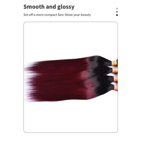 Fashion 8-14 inch 1b99j pre Colored Human Hair Bundles for party