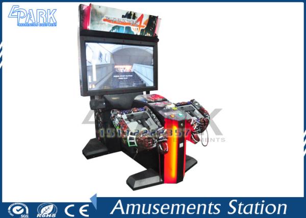 LCD Screen Coin Operated Arcade Machines With Beautiful LED Lighting