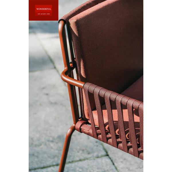 Home Used Outdoor Dining Chair with Customized Good Standard Rope and Foldable Design