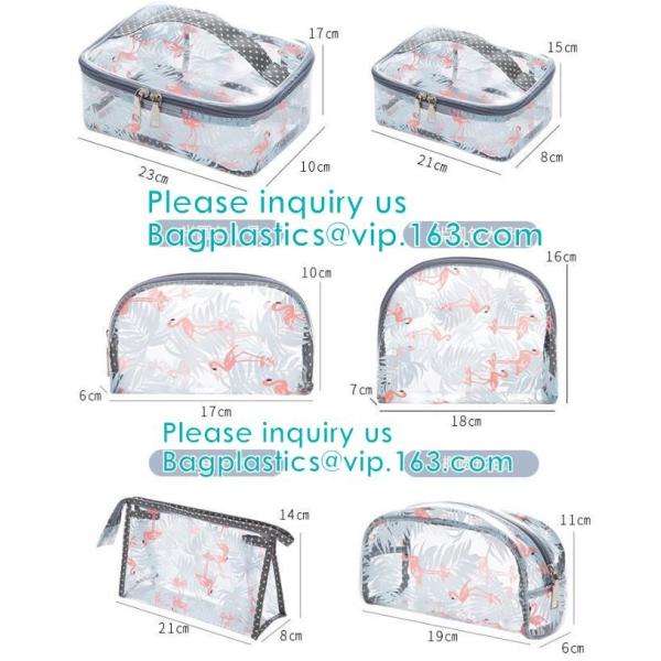 Travel Luggage Pouch Custom Clear Transparent PVC Travel Toiletry Bag Make Up Cosmetic Bag,Vinyl Wash Beauty Cosmetic Tr