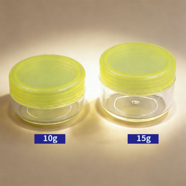 HOT Sale Cosmetic Container 10g 15g Custom Color PS Plastic Eye Face Mini Body Cream Jar