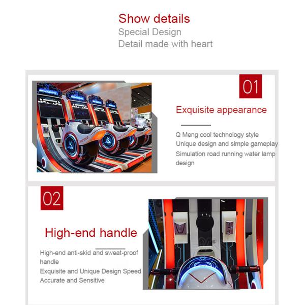 Indoor Kids Motor Racing Game Machine Coin Operated Simulator Arcade