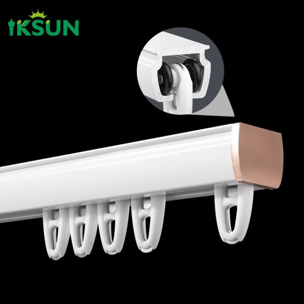 Commercial Metal Curtain Pole Easy Installation Window Aluminum Alloy Curtain Track