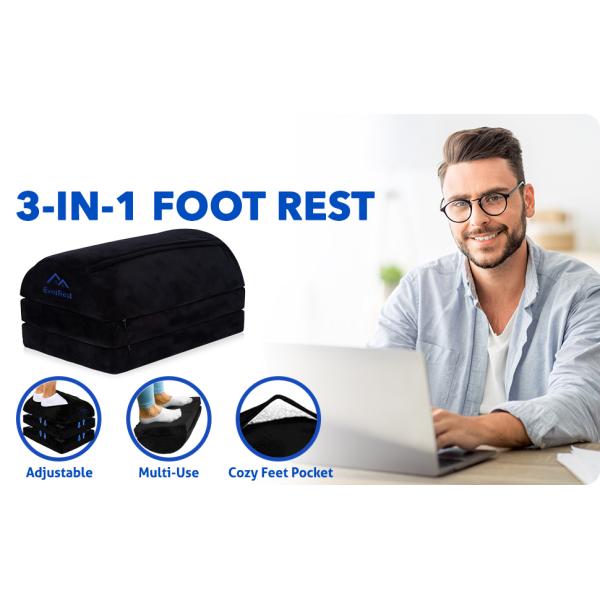 Customized Color Avalibaled 2022 Tall Adjustable Foot Rest Under Desk cushion for Warm Cozy Feet