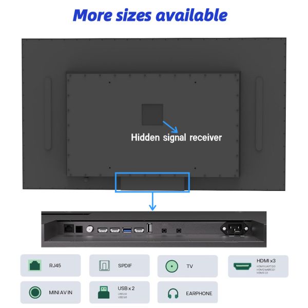 Waterproof Outdoor TV with Google TV 1500-3000nits Sunlight Readable Screen
