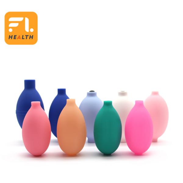 The blood pressure ball pump is made of black PVC with long service life